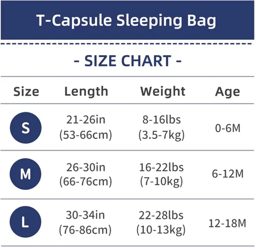 Vista 7 de TWINOR Breathable Reduce Suffocation Risk Baby Wearable Blanket, Sleeping Bag with 2-Way Zipper, Tog 0.5 Soft Sack