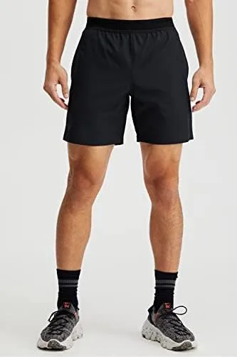 Vista 4 de Fabletics The Fundamental - Pantalón corto para hombre (forro), entrenamiento, correr, entrenamiento, gimnasio, yoga, ultraligero, atlético