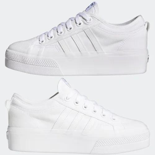 Vista 9 de adidas Zapatillas Nizza Platform para mujer, BlancoBlancoBlanco