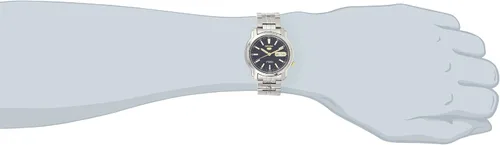 Vista 2 de Seiko Reloj automático de acero inoxidable SNKL79 para hombre, Azul, Mecánico, reloj automático