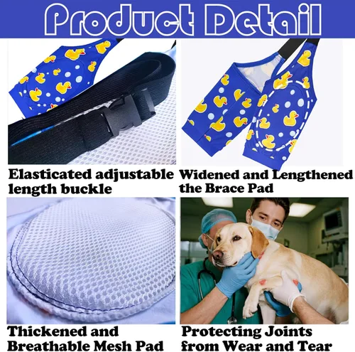 Vista 2 de Rodilleras protectoras para coderas de perro, rodilleras, manga para tratamiento de callos para heridas, patas delanteras para evitar lamer
