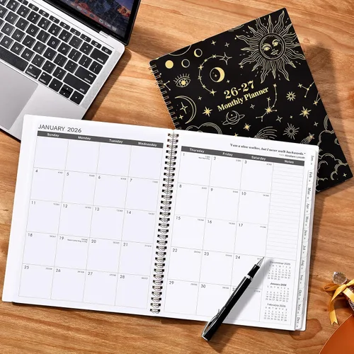 Vista 7 de Planificador Mensual 2026-2027 - 9'' x 11'', Planificador de Calendario Mensual 2026-2027, ENE. 2026 - DIC. 2027, Calendario Grande de 2 Años