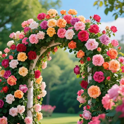 Vista 2 de Más de 600 semillas mixtas de rosas trepadoras para plantar al aire libre, ornamentales, rosales, enredaderas, trepadoras, floración larga