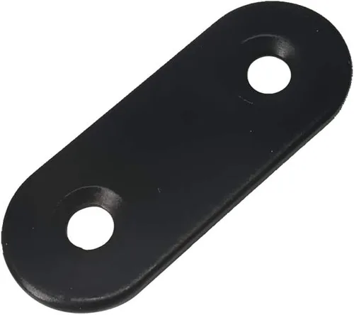 Vista 3 de Soporte recto de acero inoxidable de acero inoxidable, 0.630 x 1.575 in, soportes rectos con tornillos, 12