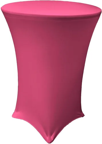Vista 7 de LA Linen Mantel elástico ajustable de elastano para cóctel, 36 pulgadas, color negro