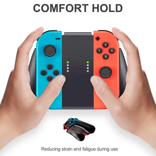 Vista 2 de Gepicest Switch Accessories Grip Holder for Switch Controller Compatible with Switch Handheld Remote, Kit Set Grips Holder for Dual Remote
