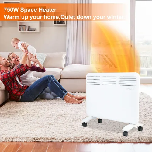 Vista 7 de Calentador súper eficiente para uso en interiores, calentadores silenciosos portátiles independientes de 1000 W con control digital LED ajustable
