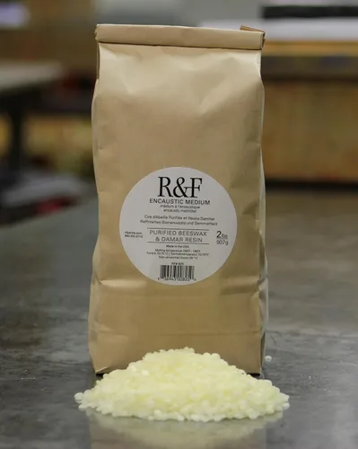 Vista 2 de R&F Pinturas hechas a mano de 2 libras de pellets encáusticos en bolsas, medianas (825)