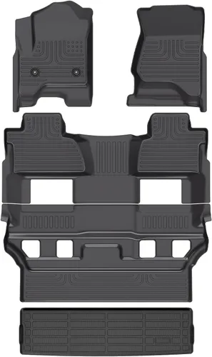 Vista 18 de HAFIDI® - Tapetes para auto con almacenamiento debajo del asiento, para todo clima, antideslizantes, de elastómero termoplástico, para la primera