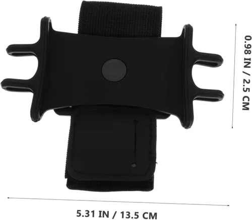 Vista 2 de Homoyoyo Pulsera giratoria de silicona para teléfono móvil, para deportes al aire libre, para correr, trotar, ciclismo, gimnasio, antebrazo, soporte