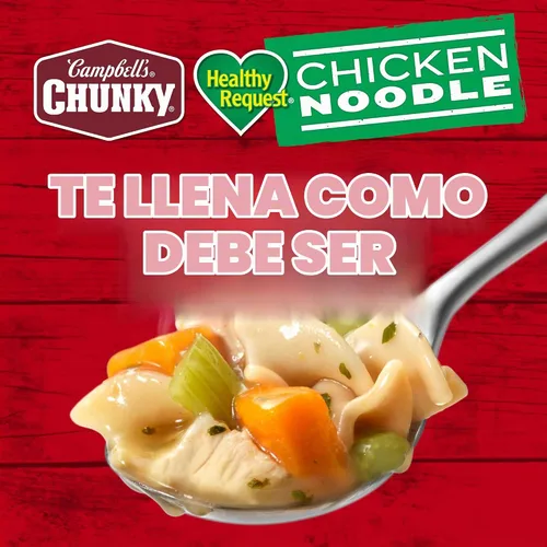 Vista 6 de Campbell's Chunky Healthy Request Chicken Noodle Soup, 16.1 oz Can (8 Pack)