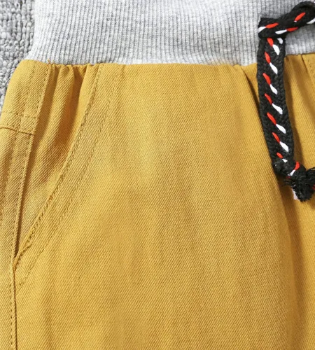 Vista 6 de Bumeex Pantalones cortos de algodón para bebé, paquete de 2