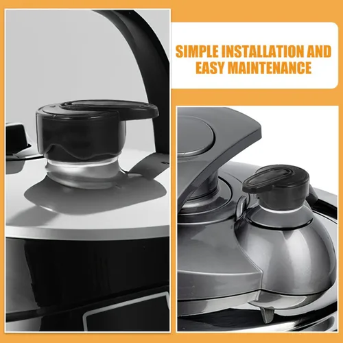 Vista 6 de HEMOTON Pressure Cooker Relief Replacement Valves Set 3pcs with Steam Release Handle and Lid Sealing Valve for Electric Pressure Cookers Replacement