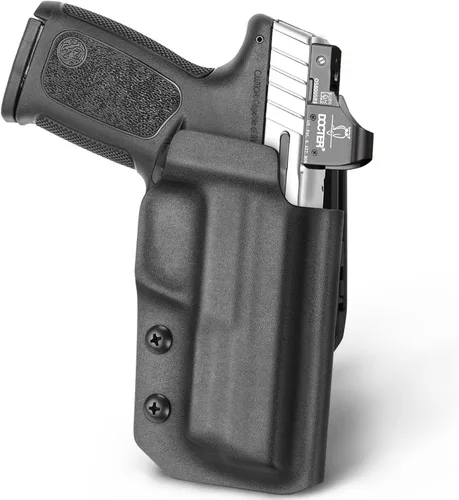 Vista 9 de OWB Funda Kydex Compatible con Springfield Hellcat, Glock 43, M&P 9MM/.40 M2.0 y Shield con Láser, S&W SD9 VE/SD40 VE, Taurus G2C/G3C/PT111/PT140