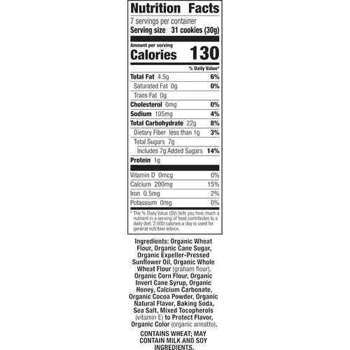 Vista 108 de Annie's Organic Chocolate Bunny Graham Snacks, 7.5 onzas