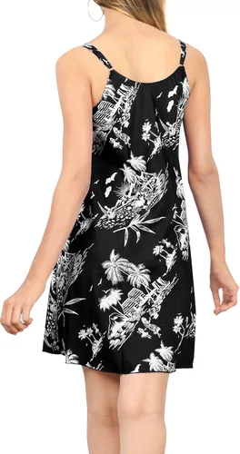 Vista 4 de LA LEELA Camisón con tirantes delgados para mujer