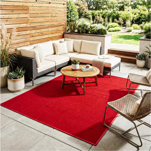Vista 25 de KOECKRITZ Alfombra pasillo 4'x50' interior/exterior duradero suave - rojo
