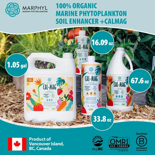 Vista 8 de MARPHYL Fertilizante líquido orgánico CALMAG, calcio + magnesio, corrige las deficiencias comunes de las plantas, para jardín, flores, verduras
