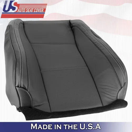 Vista 6 de U.S.AutoSeatCover 2015 para Ford F150 Lariat Driver & Passenger Top Perf Fundas de asiento de cuero negro