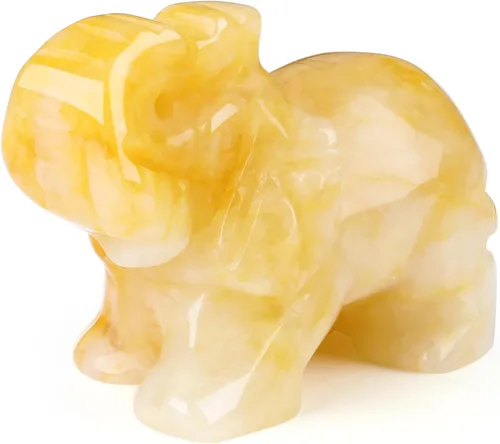 Vista 21 de Decoración de elefante de cuarzo rosa, cristales rosados, piedras curativas, figura de bolsillo, estatua de cristal natural, escultura tallada a