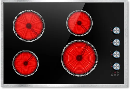 Vista 9 de Placa eléctrica de 2 quemadores, estufa eléctrica de 12 pulgadas, enchufe de 110 V Double Burner Countertop Stove 2000W, Timer, 9-Level