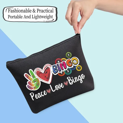 Vista 5 de JXGZSO B Caller Bag Lucky B Bag Peace Love B Funny B Player Casino Lover Regalo