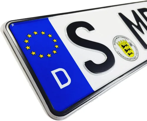 Vista 6 de Compatible con la placa alemana delantera de Mercedes-Benz con marco