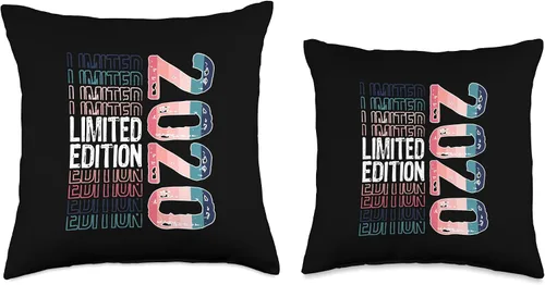 Vista 3 de Limited Edition Vintage 2020 Retro Birthday Throw Pillow