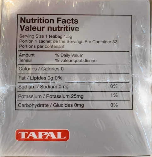 Vista 2 de TAPAL PACK SELECCIÓN DE TÉ VERDE 32 BOLSAS DE TÉ (8 SABORES)