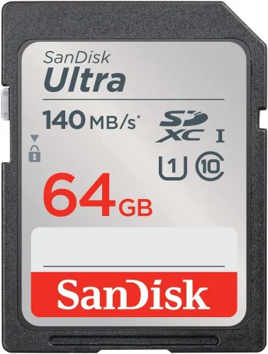 Vista 3 de SanDisk - Paquete de 10 tarjetas de memoria SD Ultra UHS-I de 64 GB clase