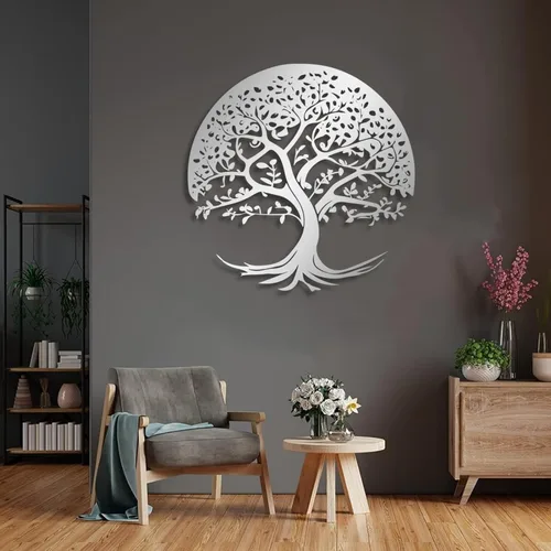 Vista 2 de Arte de pared de metal árbol de la vida, decoración de pared de árbol de la vida, arte de pared de árbol de la vida, decoración de pared de árbol