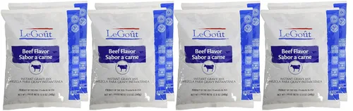 Vista 7 de LeGout Mezcla de Salsa Instantánea de Carne de Res Sin Sabores Artificiales, 0g de Grasa Trans, 12 Onzas (Paquete de 8)
