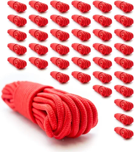 Vista 16 de Cuerda multiuso de 9 mm (3/8 pulgadas) de nylon trenzado, 50 pies. Negro