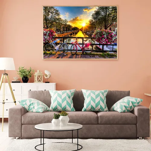 Vista 4 de HUADADA Rompecabezas de 1000 piezas Amsterdam Sunrise para adultos, 1000 piezas, 27.65 x 19.68 pulgadas