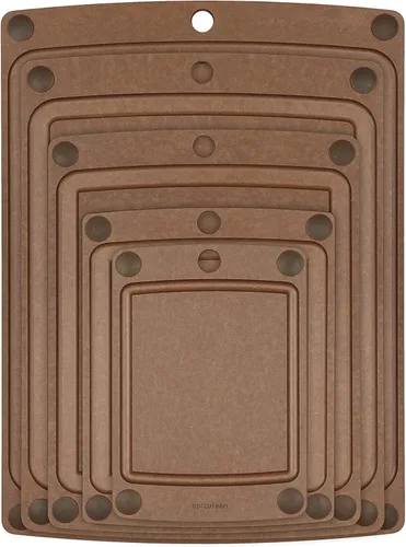 Vista 4 de Epicurean Tabla de cortar todo en uno de 10" × 7", nuez moscada marrón (Nutmeg/Brown)