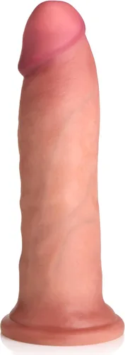 Vista 8 de CURVE TOYS Consolador Jock de doble densidad de 6 pulgadas para hombres, mujeres y parejas. Consolador de silicona de alta calidad ultra realista