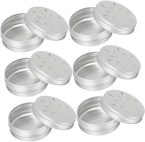 Vista 4 de DOITOOL 2 sets Perro Aroma Formación Caso Agujeros para Olfatear 2.7 fl oz Aluminio Scent Estaño para Perro Agilidad Entrenamiento 6 unids*2