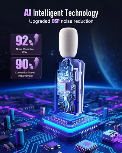 Vista 2 de SHIDU - Amplificador de voz de 35 W con cadena de perlas de micrófono Lavalier inalámbrico Bluetooth Voice Amplifier for Teachers, Portable