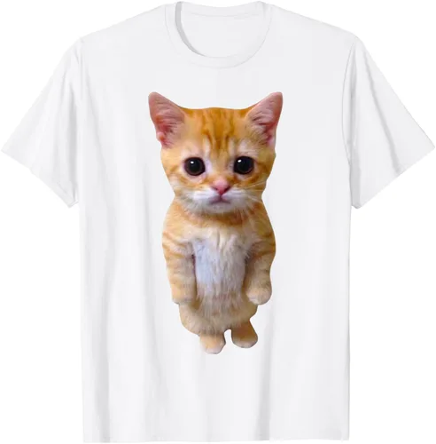 Vista 53 de El Gato Meme Sad Crying Cat Munchkin Kitty Meme Camiseta de moda Small Negro