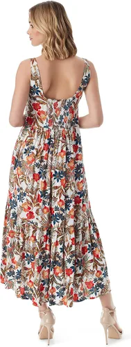 Vista 3 de Jessica Simpson Vestido largo de sirsaca escalonado Cheryl Plus para mujer