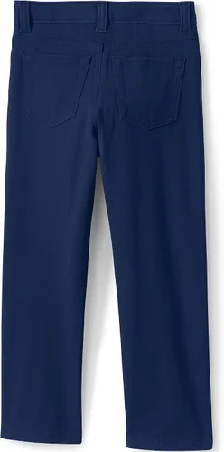 Vista 3 de Lands' End Pantalones elásticos de hierro con 5 bolsillos para niños