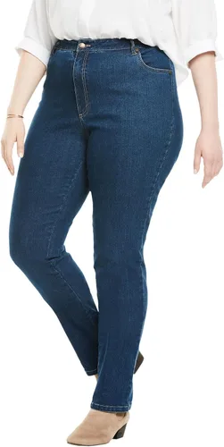 Vista 14 de Woman Within Jeans elásticos de pierna recta de 5 bolsillos Banana