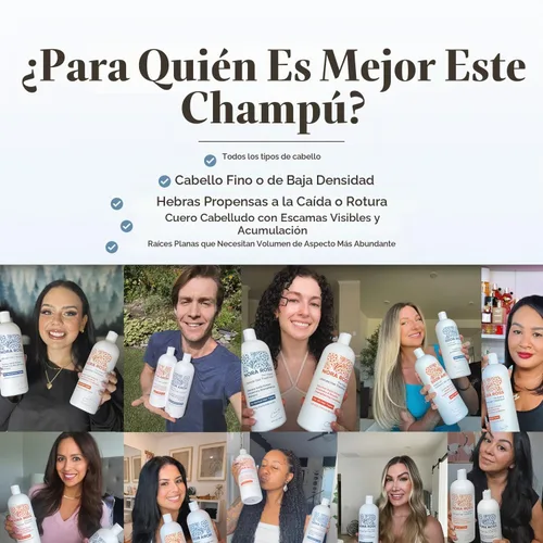 Vista 7 de Champú de ajo para tratamiento capilar. Para cabello normal a seco 32 onzas. Champú Blue Label para cabello seco/quebradizo