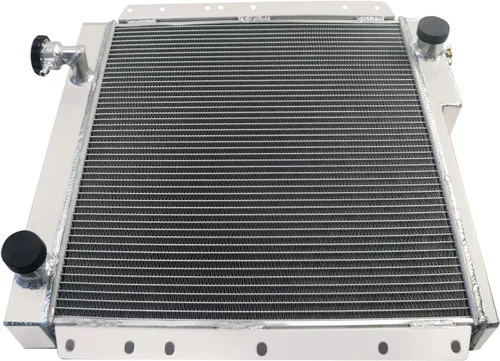 Vista 7 de Radiador de aluminio de 4 filas compatible con Toyota Land Cruiser FJ40 FJ45 3.9L/4.2L MT radiadores 71 72 73 74 75 76 77 78 79