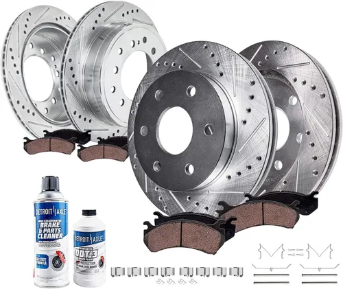 Vista 26 de Detroit Axle - Kit de freno trasero para Ford Fusion Lincoln MKZ Zephyr Mazda 6 Mercury Milan, repuesto de pastillas de freno de cerámica