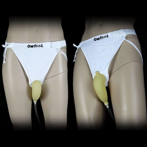 Vista 2 de recolector de orina portátil bolsa orinal de 67.6 fl oz