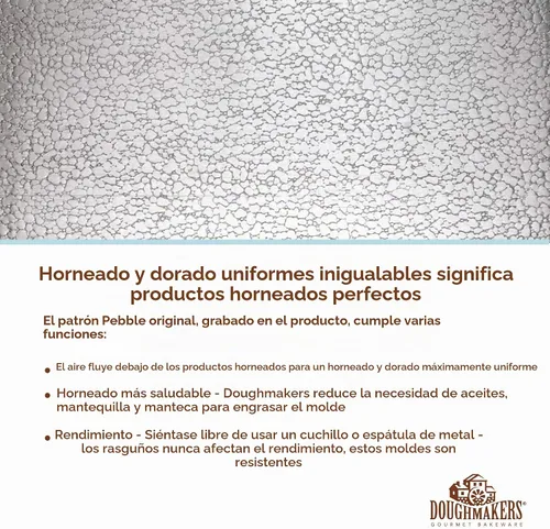 Vista 5 de Doughmakers Bandeja de aluminio de grado comercial para bizcochos 10" x 14