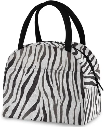 Vista 9 de Bolsa de almuerzo reutilizable para mujer africana con bolsillo frontal con cierre de cremallera aislada, bolsa térmica para el trabajo, picnic
