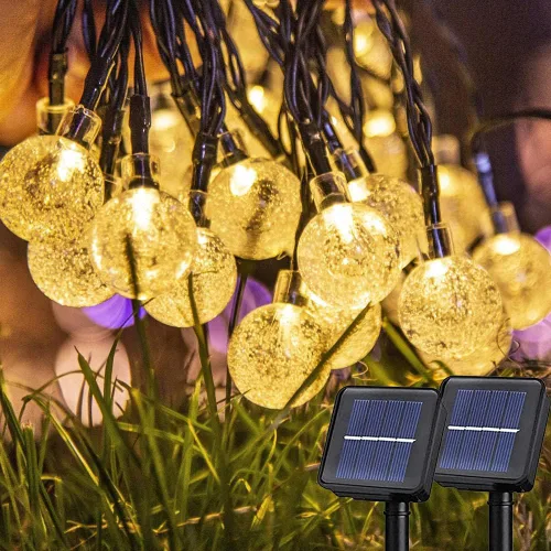 Vista 11 de Tira de luces de Halloween moradas y naranjas, 800 LED, 330 pies, 8 modos, temporizador, impermeable, para enchufar, para interiores y exteriores