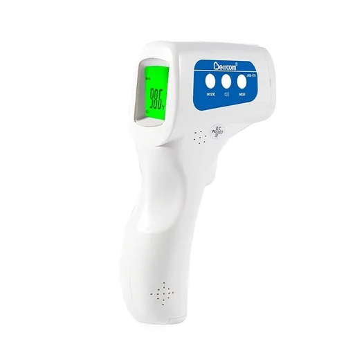 Vista 10 de Berrcom - Termómetro infrarrojo sin contacto para la frente para adultos y niños, termómetros digitales de fiebre 3 en 1 con pantalla LCD y alerta